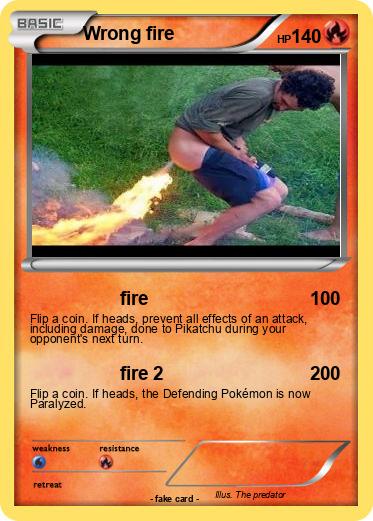Pokemon Wrong fire