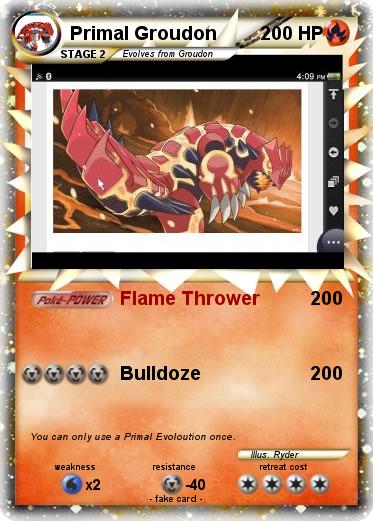 Pokemon Primal Groudon