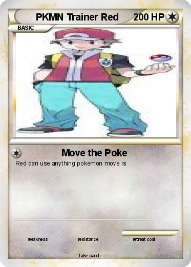 Pokemon PKMN Trainer Red
