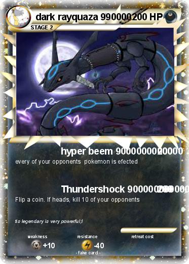 Pokemon dark rayquaza 990000