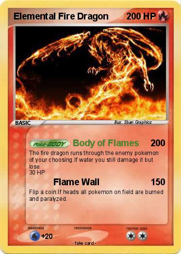 Pokemon Elemental Fire Dragon