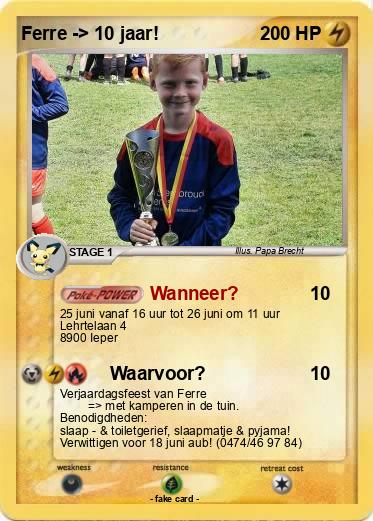 Pokemon Ferre -> 10 jaar!