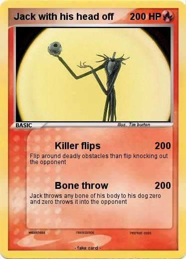 Pokemon Jack with his head off