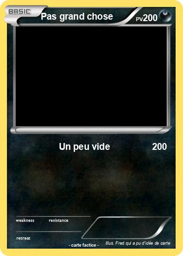 Pokemon Pas grand chose