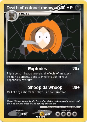 Pokemon Death of colonel meow