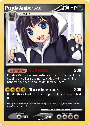 Pokemon Panda Amber
