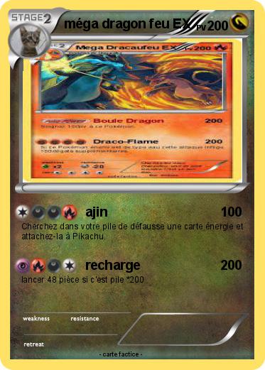 Pokemon méga dragon feu EX