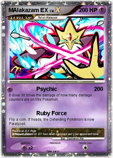 Pokemon MAlakazam EX