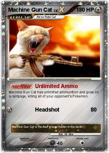 Pokemon Machine Gun Cat