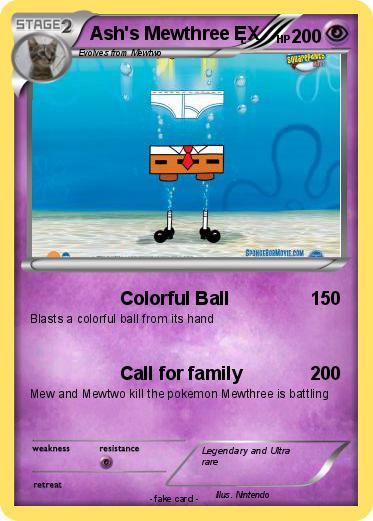 Pokemon Ash's Mewthree ĘX