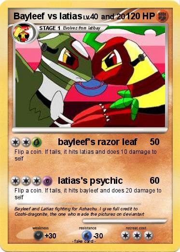 Pokemon Bayleef vs latias