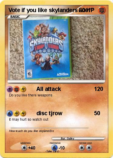Pokemon Vote if you like skylanders
