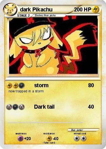 Pokemon dark Pikachu