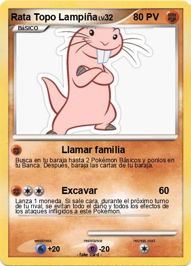 Pokemon Rata Topo Lampiña