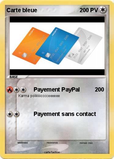 Pokemon Carte bleue