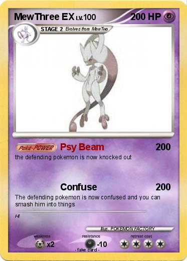 Pokemon MewThree EX