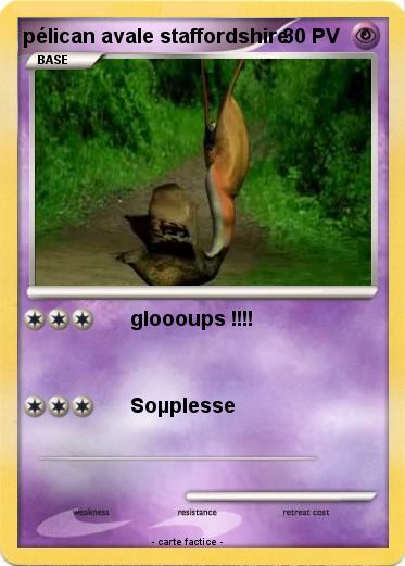 Pokemon pélican avale staffordshire