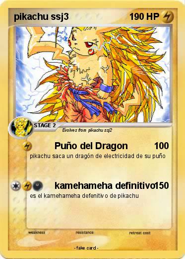 Pokemon pikachu ssj3