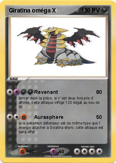 Pokemon Giratina oméga X