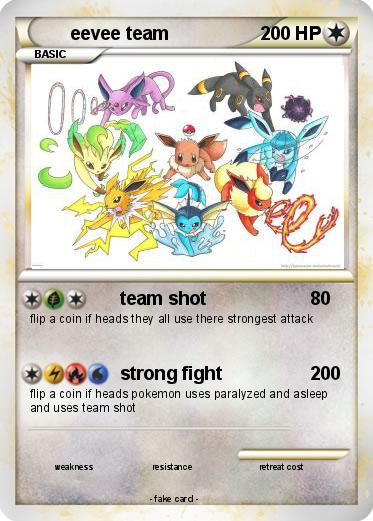 Pokemon eevee team