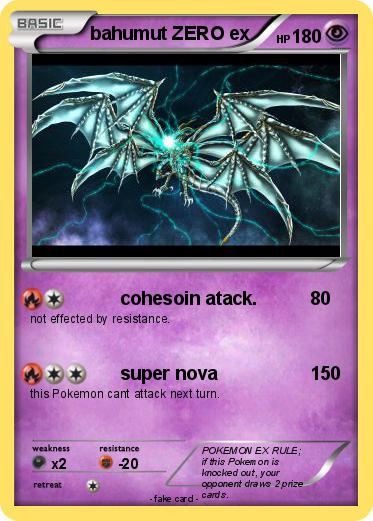 Pokemon bahumut ZERO ex