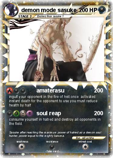 Pokemon demon mode sasuke