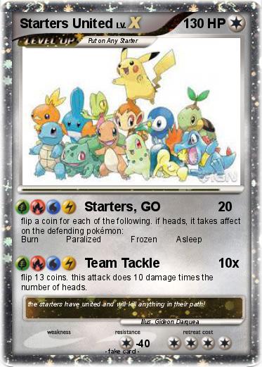Pokemon Starters United