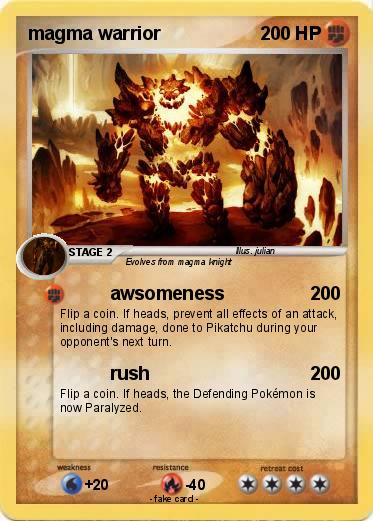 Pokemon magma warrior