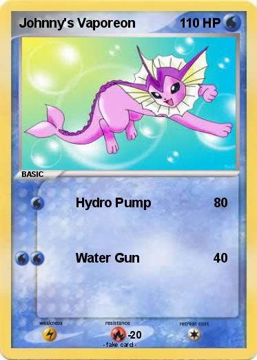 Pokemon Johnny's Vaporeon
