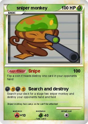 Pokemon sniper monkey