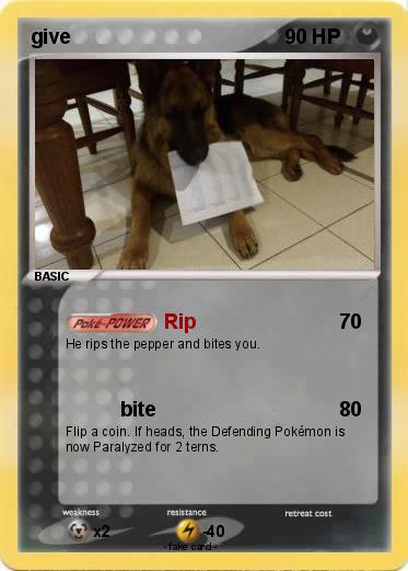 Pokemon give