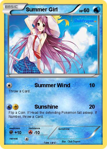 Pokemon Summer Girl