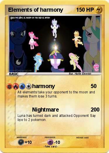 Pokemon Elements of harmony