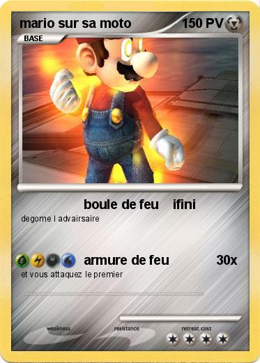 Pokemon mario sur sa moto
