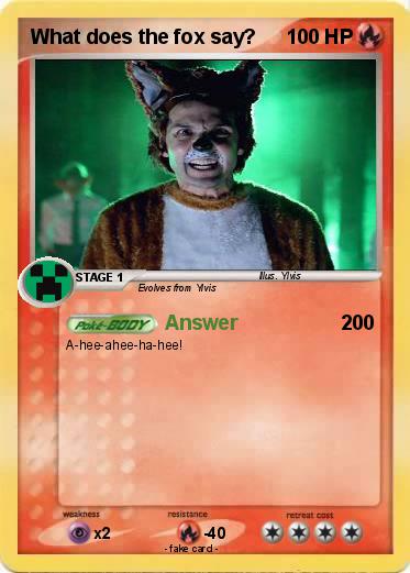 Pokemon What does the fox say?
