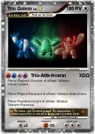 Pokemon Trio Golem