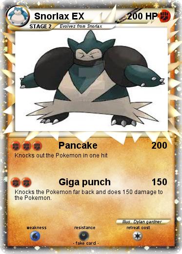Pokemon Snorlax EX