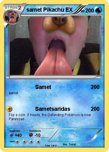 Pokemon samet Pikachu EX
