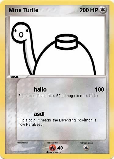 Pokemon Mine Turtle