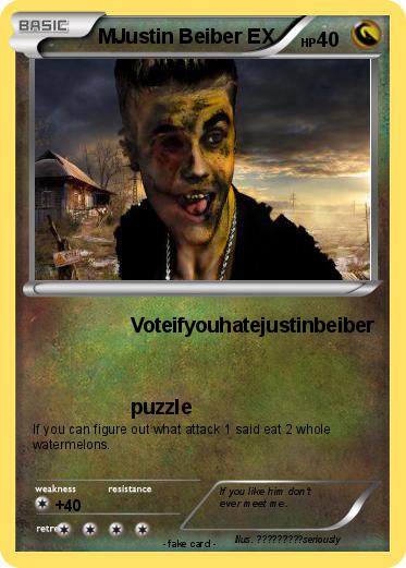 Pokemon MJustin Beiber EX