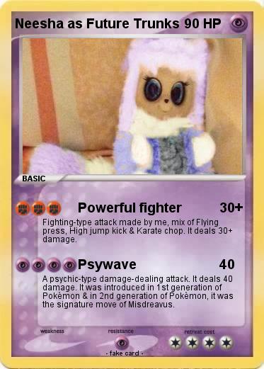 Pokemon Neesha as Future Trunks