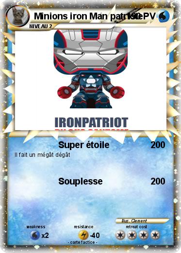 Pokemon Minions iron Man patriote