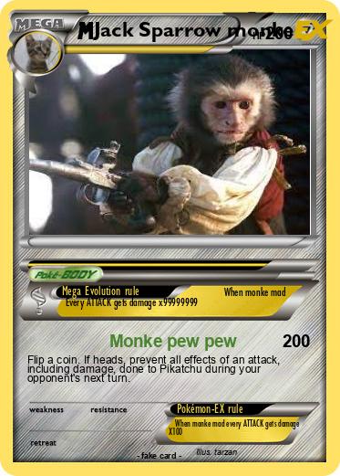 Pokemon Jack Sparrow monke