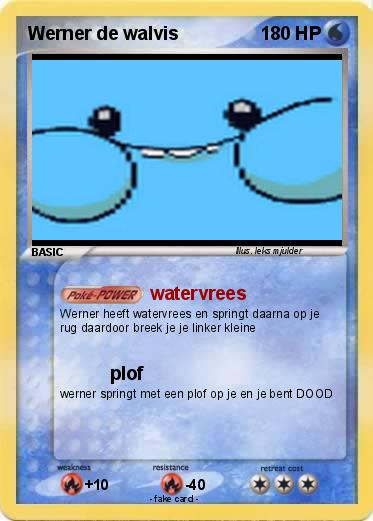 Pokemon Werner de walvis