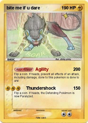 Pokemon bite me if u dare