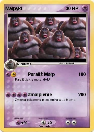 Pokemon Małpyki