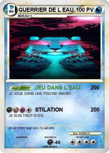 Pokemon GUERRIER DE L EAU