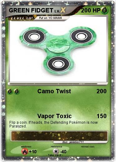 Pokemon GREEN FIDGET