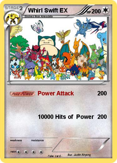 Pokemon Whirl Swift EX