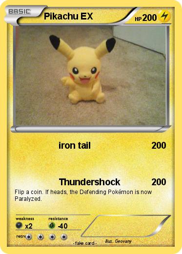 Pokemon Pikachu EX